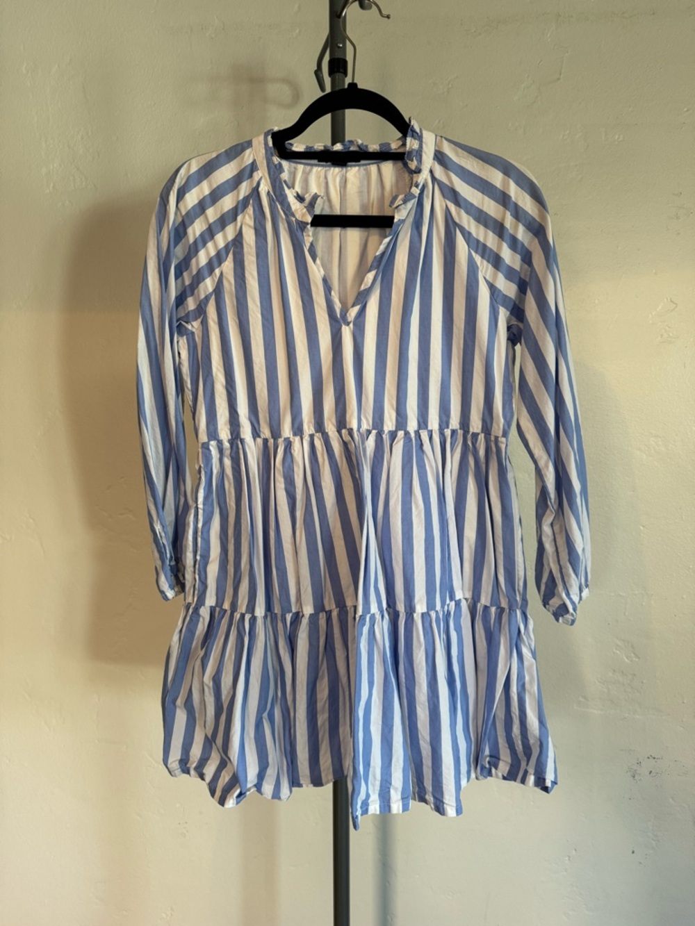 J. Crew Blue and White Striped Sun Dress or Top